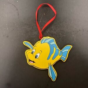 FLOUNDER Character From Disney Little Mermaid Ornament. Very Vintage